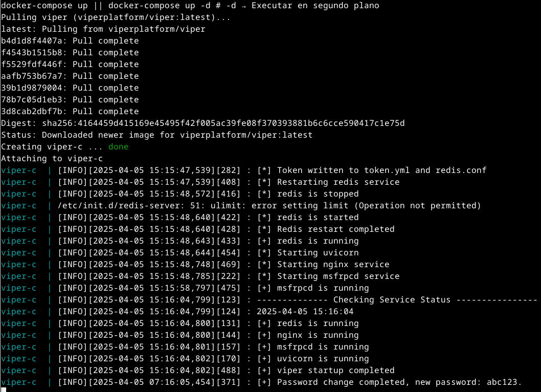 Fig. 1: docker-compose up