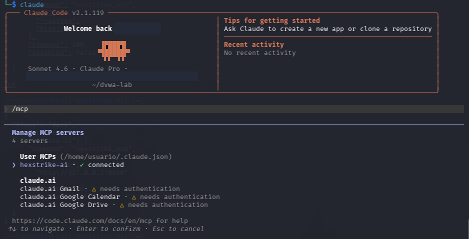 Fig. hexstrike mcp connected