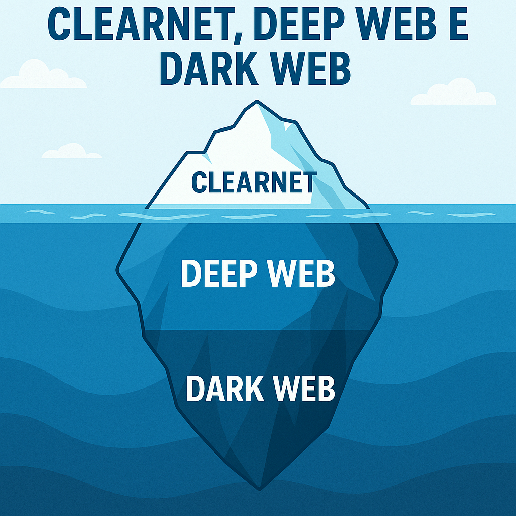 Fig. ClearNet, Deep Web e Dark Web