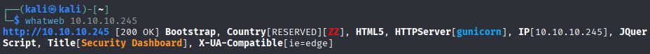 Fig. whatweb IP