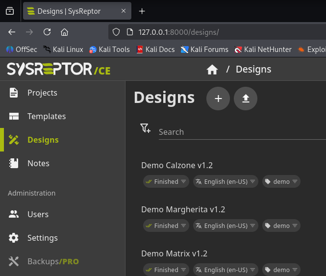 Fig. Design SysReptor