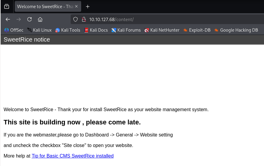 Fig. firefox http://IP/content/