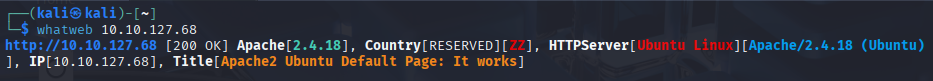 Fig. whatweb IP