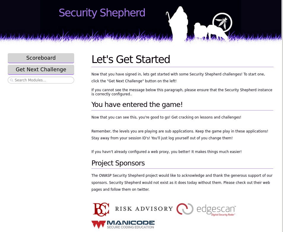 Fig. Security Shepherd - Access