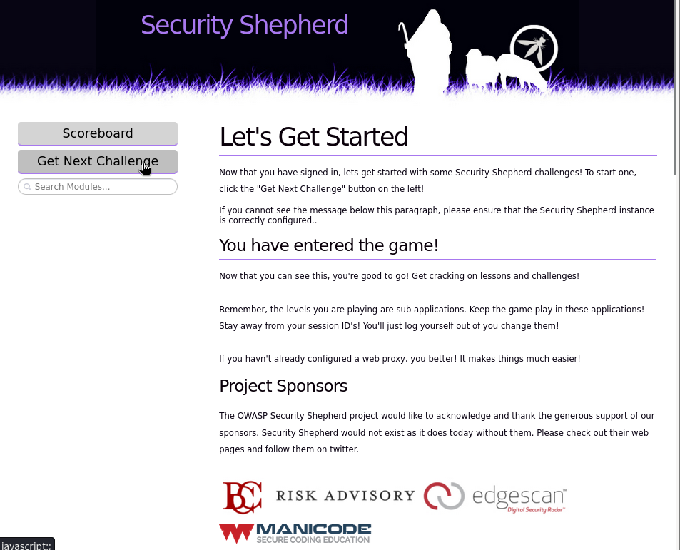 Fig. Security Shepherd - Register