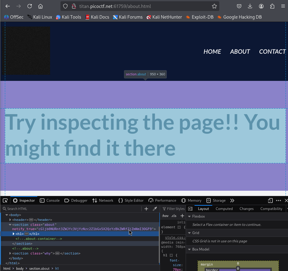 Fig. WebDecode - Inspector Web - Código fonte