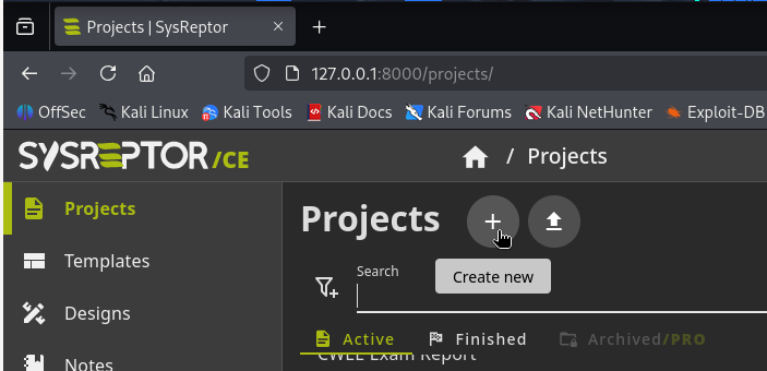 Fig. Project SysReptor