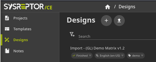 Fig. SysReptor - Design - Imported