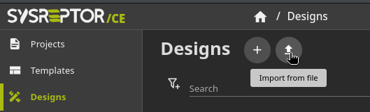Fig. SysReptor - Design - Import