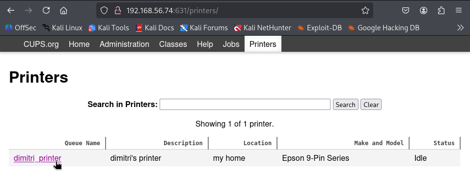 Fig. dimitri/s printer