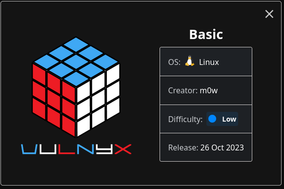 Fig. Card VulNyx Basic