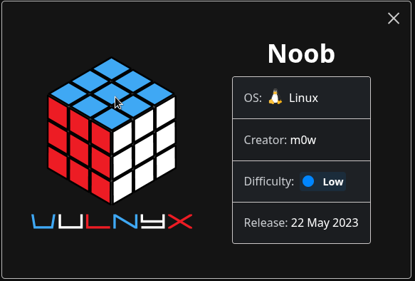 Fig. Card VulNyx Noob