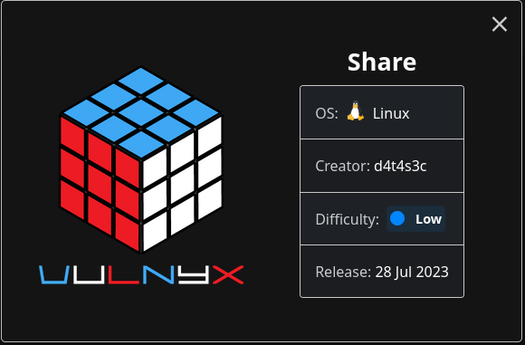 Fig. Card VulNyx Share